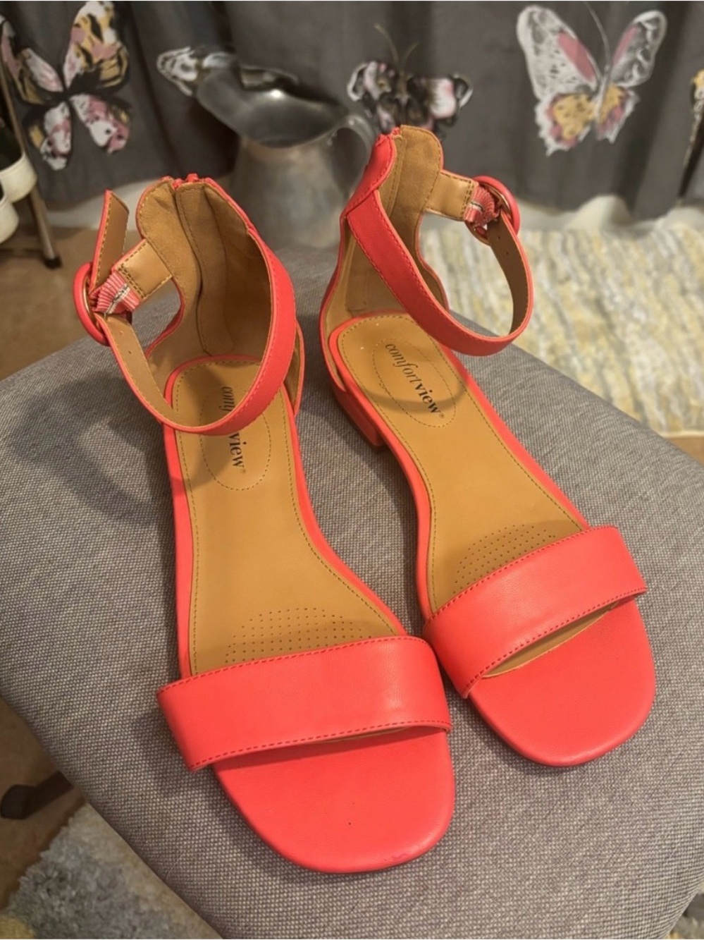 Women’s Coral Ankle-Strap Sandals with Buckle